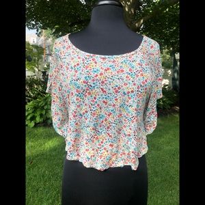 Forever 21 flowy floral shirt